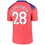 Maglia Chelsea NO.28 Azpilicueta Terza 2020 2021 Arancione