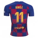 Maglia Barcellona NO.11 O.Dembele Home 2019 2020 Blu Rosso