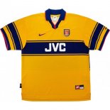 Thailandia Maglia Arsenal Away Retro 1997 1999 Giallo Thailandia Maglia Arsenal Away Retro 1997 1999 Giallo