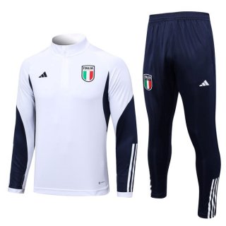 Felpa Allenamento Italia 2023 2024 Bianco