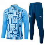 Felpa Allenamento Marseille 2025 2026 Blu Felpa Allenamento Marseille 2025 2026 Blu