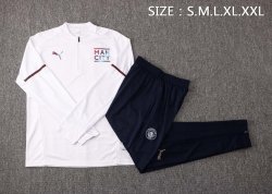 Felpa Allenamento Manchester City 2022 Bianco Nero Felpa Allenamento Manchester City 2022 Bianco Nero