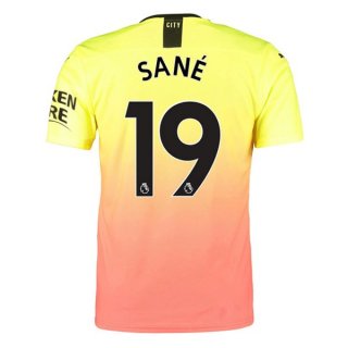 Maglia Manchester City NO.19 Sane Terza 2019 2020 Arancione