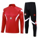 Felpa Allenamento Bayern Monaco 2024 2025 Rosso Bianco