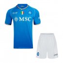 Maglia Napoli Home Bambino 2023 2024 Blu
