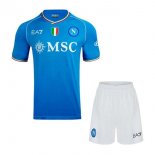 Maglia Napoli Home Bambino 2023 2024 Blu Maglia Napoli Home Bambino 2023 2024 Blu