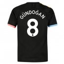 Maglia Manchester City NO.8 Gundogan Away 2019 2020 Nero