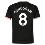 Maglia Manchester City NO.8 Gundogan Away 2019 2020 Nero