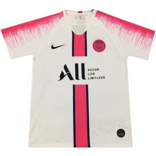 Maglia di Formazione Paris Saint Germain 2019 2020 Bianco Rosa