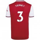 Maglia Arsenal NO.3 Tierney Home 2019 2020 Rosso Maglia Arsenal NO.3 Tierney Home 2019 2020 Rosso