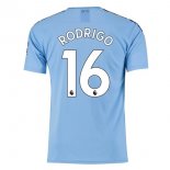 Maglia Manchester City NO.16 Rodrigo Home 2019 2020 Blu