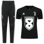 Maglia di Formazione Juventus Set Completo 2019 2020 Nero
