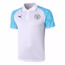 Polo Manchester City 2020-2021 Bianco Blu Polo Manchester City 2020-2021 Bianco Blu