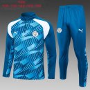 Bambino Felpa Manchester City 2024 Blu Bianco Bambino Felpa Manchester City 2024 Blu Bianco