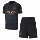 Maglia Manchester City Away Bambino 2020 2021 Nero Maglia Manchester City Away Bambino 2020 2021 Nero