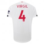 Maglia Liverpool NO.4 Virgil Away 2019 2020 Bianco