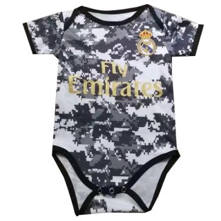 Maglia Real Madrid Onesies Bambino 2019 2020 Bianco Grigio