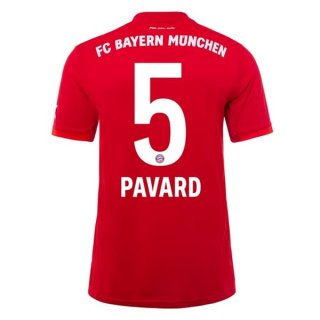 Maglia Bayern Munich NO.5 Pavard Home 2019 2020 Rosso