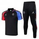 Polo Set Completo Paris Saint Germain 2020 2021 Nero Blu