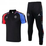 Polo Set Completo Paris Saint Germain 2020 2021 Nero Blu Polo Set Completo Paris Saint Germain 2020 2021 Nero Blu