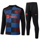 Felpa Allenamento Barcellona 2024 2025 Blu Nero