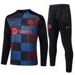 Felpa Allenamento Barcellona 2024 2025 Blu Nero