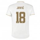Maglia Real Madrid NO.18 Jovic Home 2019 2020 Bianco Maglia Real Madrid NO.18 Jovic Home 2019 2020 Bianco