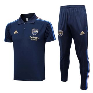 Polo Arsenal Set Completo 2023 2024 Blu