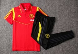 Polo Manchester United Set Completo 2019 2020 Rosso Oro Nero Polo Manchester United Set Completo 2019 2020 Rosso Oro Nero