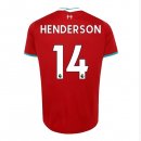 Maglia Liverpool NO.14 Henderson Home 2020 2021 Rosso Maglia Liverpool NO.14 Henderson Home 2020 2021 Rosso