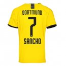 Thailandia Maglia Borussia Dortmund NO.7 Sancho Home 2019 2020 Giallo Thailandia Maglia Borussia Dortmund NO.7 Sancho Home 2019 2020 Giallo
