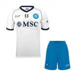 Maglia Napoli Away Bambino 2023 2024 Bianco Maglia Napoli Away Bambino 2023 2024 Bianco