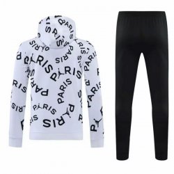 Felpa Cappuccio Paris Saint Germain 2021 2022 Bianco Nero