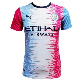 Thailandia Maglia Manchester City Speciale 2021 2022 Blu Bianco