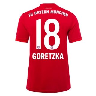 Maglia Bayern Munich NO.18 Goretzka Home 2019 2020 Rosso
