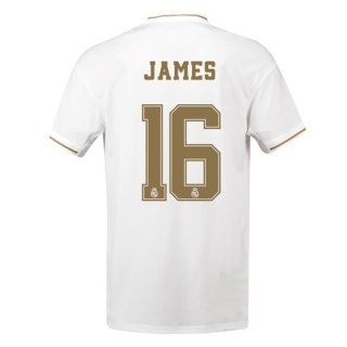 Maglia Real Madrid NO.16 James Home 2019 2020 Bianco