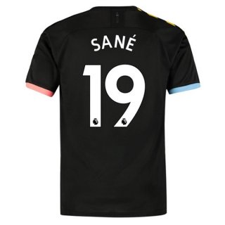 Maglia Manchester City NO.19 Sane Away 2019 2020 Nero