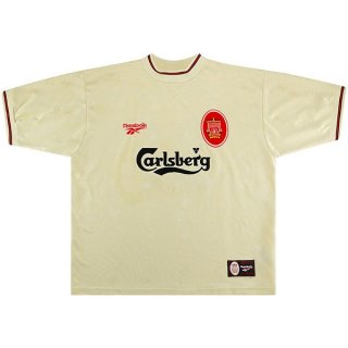 Thailandia Maglia Liverpool Replica Away Retro 1996 1997 Bianco