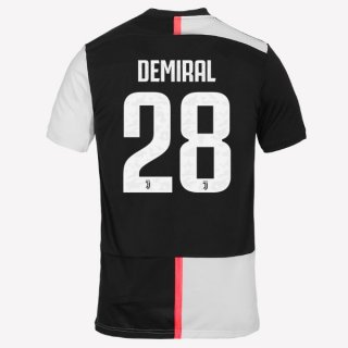 Maglia Juventus NO.28 Demiral Home 2019 2020 Bianco Nero