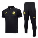 Polo Borussia Dortmund Set Completo 2023 2024 Nero