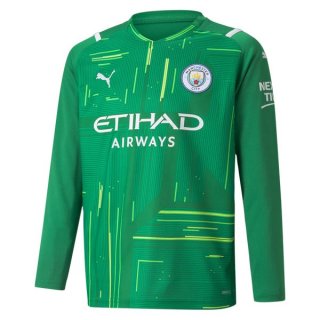 Thailandia Maglia Manchester City Portiere ML 2021 2022 Verde