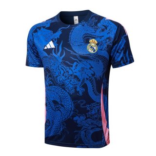 Maglia Formazione Real Madrid 2024 2025 Blu 2