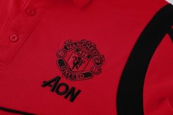 Polo Set Completo Manchester United 2019 2020 Borgogna Nero Polo Set Completo Manchester United 2019 2020 Borgogna Nero