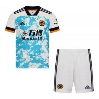Maglia Wolves Away Bambino 2020 2021 Bianco