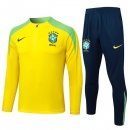 Felpa Allenamento Brasile 2024 2025 Giallo Verde 3