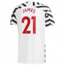 Maglia Manchester United NO.21 James Terza 2020 2021 Bianco