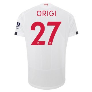 Maglia Liverpool NO.27 Origi Away 2019 2020 Bianco
