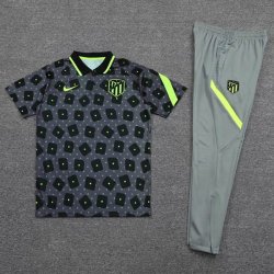 Polo Atletico Madrid Set Completo 2020/2021 Nero Grigio Polo Atletico Madrid Set Completo 2020/2021 Nero Grigio