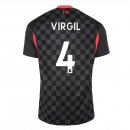 Maglia Liverpool NO.4 Virgil Terza 2020 2021 Nero