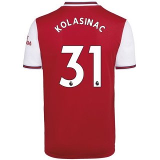 Maglia Arsenal NO.31 Kolasinac Home 2019 2020 Rosso
